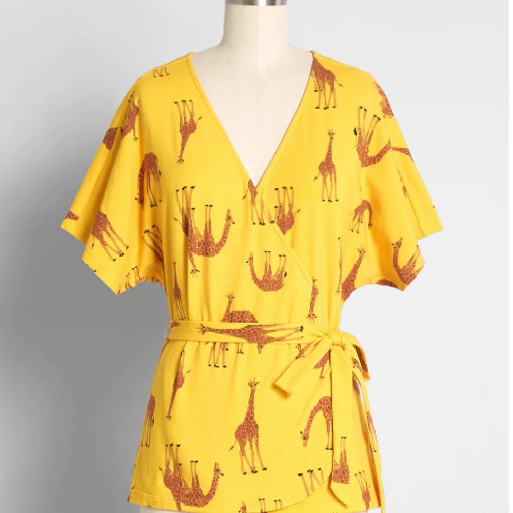 Modcloth Grazing for Days Wrap Top